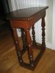 Jacobean Revival Side Table Stool With Gallery Form Legs 1920 ' S Walnut Post-1950 photo 5