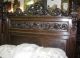 Antique Carved Italian Walnut Mid 19th Century Five Piece Queen Bedroom Suite 1800-1899 photo 9