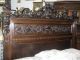 Antique Carved Italian Walnut Mid 19th Century Five Piece Queen Bedroom Suite 1800-1899 photo 10
