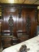 Antique Carved Italian Walnut Mid 19th Century Five Piece Queen Bedroom Suite 1800-1899 photo 4