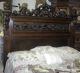 Antique Carved Italian Walnut Mid 19th Century Five Piece Queen Bedroom Suite 1800-1899 photo 8