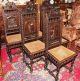 Exquisite Set Of 6 French Antique Brittany Chairs.  Made From Dark Oak. 1800-1899 photo 2