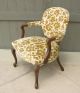 Vintage French Provincial Accent Arm Chair Velvet Floral Upholstery Gorgeous Post-1950 photo 1