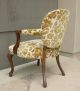 Vintage French Provincial Accent Arm Chair Velvet Floral Upholstery Gorgeous Post-1950 photo 2