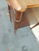 51051 Vintage Banded Mahogany Nightstand With Drawer Post-1950 photo 10