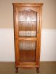 Oak Curio Cabinet,  Illuminating Display Shelves,  Claw And Ball Feet Other photo 2
