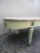 French Painted Mahogany Marble Top Coffee Table 2197 Post-1950 photo 9