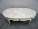 French Painted Mahogany Marble Top Coffee Table 2197 Post-1950 photo 1