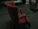 Vintage/antique Parlor Type Chair Orange In Color With Hardwood Unknown photo 2