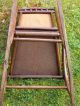 Antique Victorian Carpet Backed Rocking Chair Med.  Sized 1900-1950 photo 9