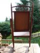 Antique Victorian Carpet Backed Rocking Chair Med.  Sized 1900-1950 photo 4