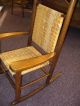 Antique Childs Rocking Chair (porch Rocker) Cane Seat Usa 1900-1950 photo 7