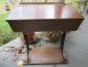 Antique Vtg Cast Iron Wood School Desk Hinged Wooden Top Ink Well Adjustable 1900-1950 photo 7
