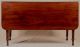 American Sheraton Period Solid Mahogany Drop Leaf Antique Dining Table C.  1820 1800-1899 photo 3