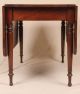 American Sheraton Period Solid Mahogany Drop Leaf Antique Dining Table C.  1820 1800-1899 photo 4
