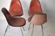 Red Fiberglass Shell Chairs Mid Century Modern Eames Design Herman Miller Pad Post-1950 photo 1