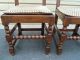 50234 Solid Oak Antique Carved Side Chairs Chair S 1900-1950 photo 4