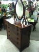 Antique Flame Mahogany 4 Drawer Chest With Mirror (empire) Circa 1860 1800-1899 photo 2