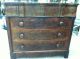 Antique Flame Mahogany 4 Drawer Chest With Mirror (empire) Circa 1860 1800-1899 photo 6