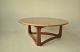 Mid Century Modern Lane Coffee Cocktail Table Round With Great Legs Refinished Post-1950 photo 4