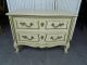 Vintage Henredon French Style Chippy Side Table Night Stand Painted Furniture Post-1950 photo 4