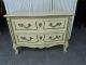 Vintage Henredon French Style Chippy Side Table Night Stand Painted Furniture Post-1950 photo 5