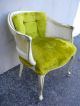 French Painted Side Chair With Caning 1741 Post-1950 photo 3