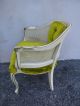 French Painted Side Chair With Caning 1741 Post-1950 photo 6