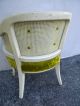 French Painted Side Chair With Caning 1741 Post-1950 photo 7