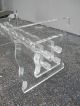 Mid - Century Lucite Glass - Top Coffee Table 2620 Post-1950 photo 8