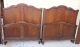 Set Of 2 Louis Xv French Antique Twin Size Beds.  Made From Oak 1800-1899 photo 2