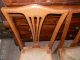 Pair Of Antique Victorian Tiger Oak Rush Seated Chairs 1800-1899 photo 2