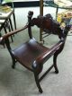 Gorgeous Antique Mahogany Stomps - Burkhardt Saddle Chair Circa 1900 1900-1950 photo 1