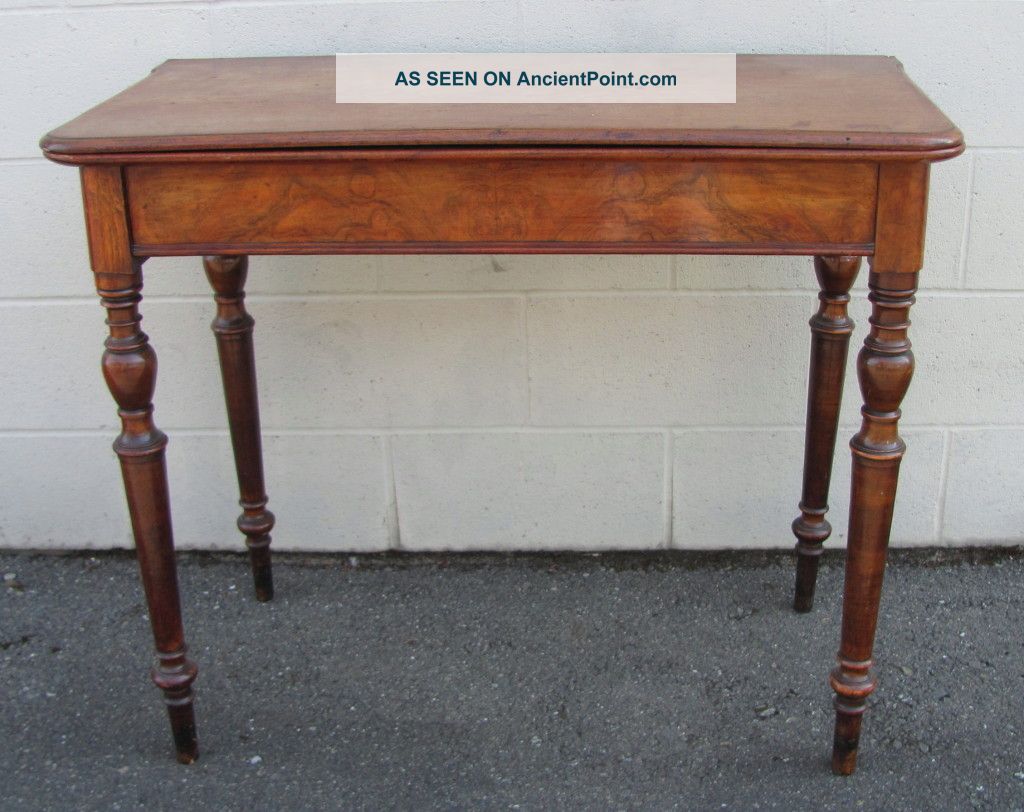 Antique French Louis Phillipe Mahogany Game Table Circa 1835 1800-1899 photo