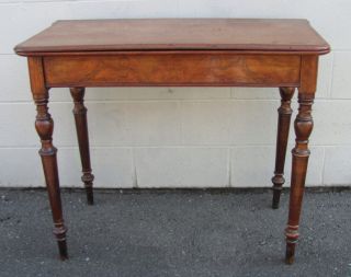 Antique French Louis Phillipe Mahogany Game Table Circa 1835 photo