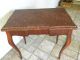 Antique English 19c Table With Rare Rouge Marble Top Cabriol Legs 1800-1899 photo 3