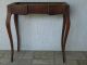 Antique English 19c Table With Rare Rouge Marble Top Cabriol Legs 1800-1899 photo 7