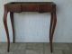 Antique English 19c Table With Rare Rouge Marble Top Cabriol Legs 1800-1899 photo 8