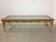 Mid - Century Modern Two Tone Ornate Solid Wood/glass Top Large Coffee Table Post-1950 photo 1