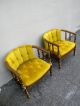 Pair Of Mid - Century Tufted Barrel - Shape Chairs By Statesville 2441 Post-1950 photo 2
