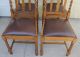 Set Of 4 English Antique Oak Barley Twist Chairs.  Sturdy &solid 1900-1950 photo 2