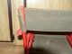 Antique Childs Canvas Seat & Back Red Wood Camping Fishing Chair Foldable Outdoo 1900-1950 photo 8