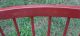 Red Hitchcock Furniture Signed + Stenciled Chair W/ Pine Seat Post-1950 photo 2