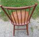 Red Hitchcock Furniture Signed + Stenciled Chair W/ Pine Seat Post-1950 photo 7