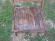 Vintage Old Wood Folding Chair Good For Decor Unknown photo 2