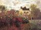 Monet Garden Argenteuil Framed Canvas Art Giclee Repro Other photo 1