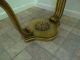 Vintage French Regency Gold Carved Lamp End Table Hollywood A Post-1950 photo 5