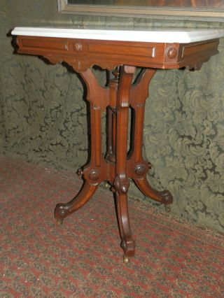 Little Antique Victorian Marple Top Lamp Table photo