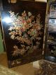 Asian Carved Two Piece 18th C Antique Hand Painted Cabinet W Ornate Detail Pre-1800 photo 5