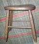 Antique 19th C American Federal Wood Windsor Bamboo Stool Bench Chair Side Table 1800-1899 photo 4